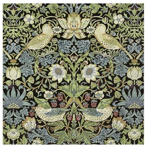 Strawberry Thief William Morris (V&A) Black IHR Paper Table Napkins 33 cm Square 3 ply Lunch Napkins