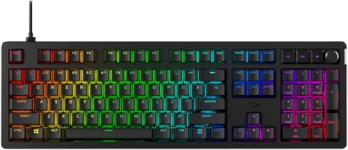 HyperX Alloy Rise - Hot-Swappable Mechanical Gaming Keyboard, PC, Ambient Light Sensor, Gasket Mounted, Linear Switches