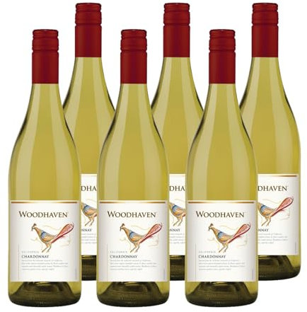 Woodhaven - Vin de Californie - Vin Blanc - Chardonnay - Lot de 6 bouteilles x 75cl