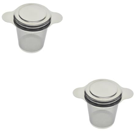 Amosfun 2St Teewerkzeug versilbern Teefilter Tee-Ei Silver