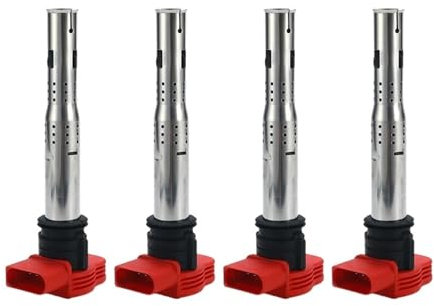 4X 06E905115E Zündspule Kompatibel for Audi A3 A4 A5 A6 Q5 TT S3 S4 1,8 TFSI 2,0 TFSI RS4 2,4 Quattro 06E905115 ABCDE