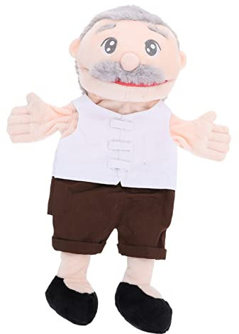 WESIEVYA Handpuppe Stofftiere Für Kinder Puppen Zum Geschichtenerzählen Kinderpuppen Kinderspielzeug Stofftiere Kinderspielzeug Beruf Figurenform Fingerpuppen Weiße Pp Baumwolle