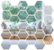 60Pcs Spiegelfliesen Selbstklebend, Hexagon Acryl-Spiegel-Aufkleber-Set Wall Mirror Wall Für Wohnzimmer, Schlafzimmer, DIY Dekoration Zimmer Deko Aesthetic Deko