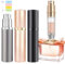 Perfume Atomiser, 5ml Perfume Travel Bottle, Refillable Perfume Bottle Portable Perfume Spray Bottle Perfume Dispenser Perfume Refill Bottle for Travel Accessories Women Men( Black, Grey, Rose)