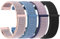 Amzpas Nylon Uhrenarmband 22mm 20mm Armband mit Schnellverschluss, Klettverschluss und Schnellverstellung Geflochtenes Uhrenarmbänder, Universelles Ersatzarmband für Smartwatch Traditionelle Uhr