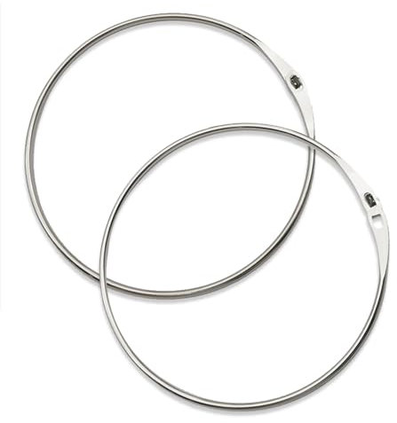 2 Pièces Grand Anneau Porte Clé 150mm Anneaux Métalliques Ouvrables Polyvalent Anneaux de Reliure Anneau Rideau Douche Antirouille Grand Anneau en Métal pour Accrocher Clés Serviettes Cravates