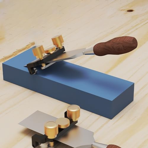 Honing Guide, chisel sharpening kit, Sharpener Locator Sharpening Tool Chisel Sharpening Jig Wood Chisel Sharpening, For Iron Planers, Flat Scissors, Honing Guide for Chisels, 66.3X20.9X28mm(Black)