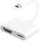 USB C to HDMI Adapter, Type C to HDMI 4K@60Hz & 100W Fast Charge, USB C Digital AV Adapter Sync Screen Connector for iPhone 15/16 Series, iPad Pro, MacBook Pro/Air, Dell, HP etc