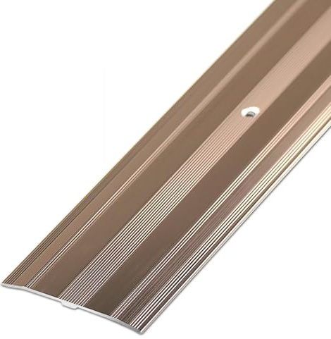 YTYTU 6 cm Breite Türschwellen Leiste Aus Aluminium, Übergangsstreifen, Türübergangsleisten, Ausgleichsprofil Von Holz Zu Fliesen, Zum Verbinden Von Bodenlücken, Schwellenübergang(Rose Gold)