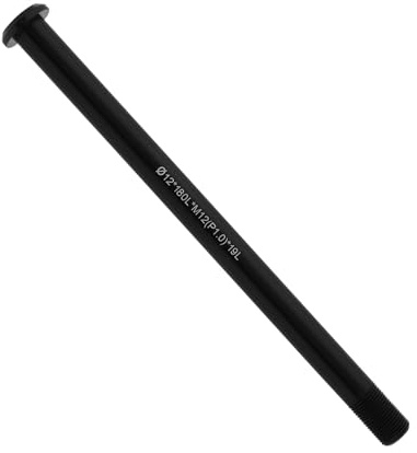 Briny River 1 x Fahrrad-Steckachse, 12 x 180 L x M12 (P1.0) x 19, kompatibel mit Vitus Aluminiumlegierung, Schnellspannachse, Spießhebel, Fahrradzubehör