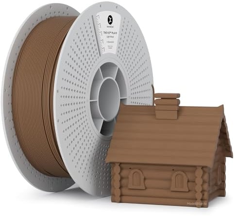 kexcelled Macaron Matte PLA Filament 1.75 mm +/- 0.03 mm, Upgrade PLA Roll, 3D Printer Material, Matte Finish, 1 kg (2.2 lbs) Cardboard Spool, Neatly Wound, Light Brown