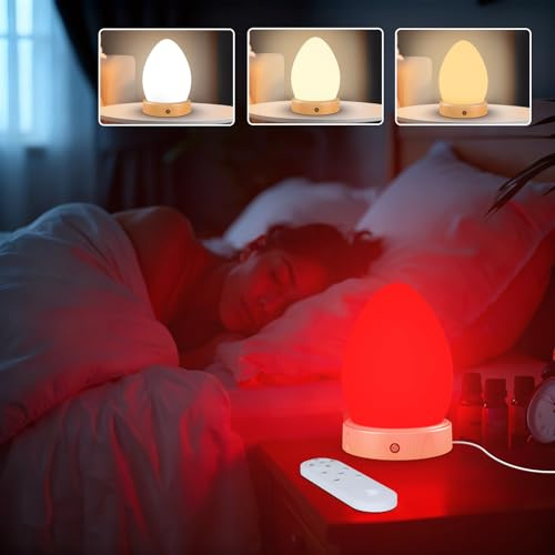 Phylosal 670nm Red Light Therapy Lamp for Sleep & Relaxation, 10000 Lux Sun Lamp with Remote Control, Dual Function Sleep Aid and Sunlight Lamp, 4-Color Night Light to Improve Sleeping for Adult & Kid