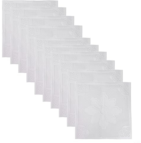 Lot de 10 autocollants muraux 3D en mousse de polyéthylène souple avec isolation phonique pour chambre à coucher, salon et chambre d'enfant