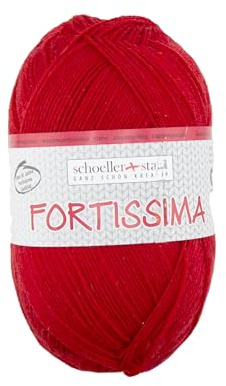 Schoeller + Stahl Fortissima Sockenwolle,100g, Lauflänge 420m, Maschinenwaschenbar (rot 2098)
