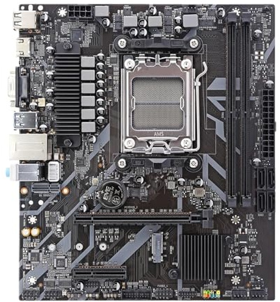 Carte mère B650M Micro ATX DIY for Ordinateur, Compatible avec Le Slot AM5, processeur série 7000, DDR5 Max. 96 Go