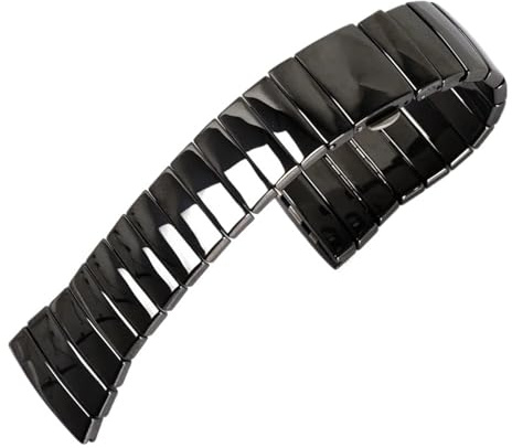 XTVKFWJAB Keramik-Uhrenarmband, kompatibel mit Rado-Serie, schwarzes Keramikarmband, Damen und Herren, 17 mm, 29, 26, Uhrenzubehör