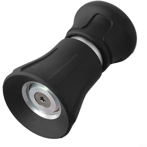 Buse de tuyau d'arrosage en alliage d'aluminium avec connexion de 1,9 cm, baguette d'eau haute pression anti-fuite, poignée ergonomique en TPR pour le lavage de voiture et le nettoyage de la terrasse
