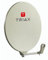 Best Price Square Parabole Fibre Semi-Professionnelle Ø 90 cm, 2 Brides INOX Ø 8 mm, Visserie INOX. Couleur Crème RAL 1013