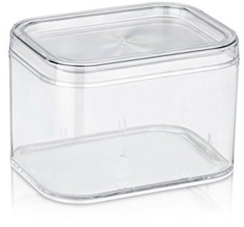 kela Utensilienbox Elina Aufbewahrungsbox Kosmetikbox Make Up Box transparent B 15 x T 11 x H 10 cm