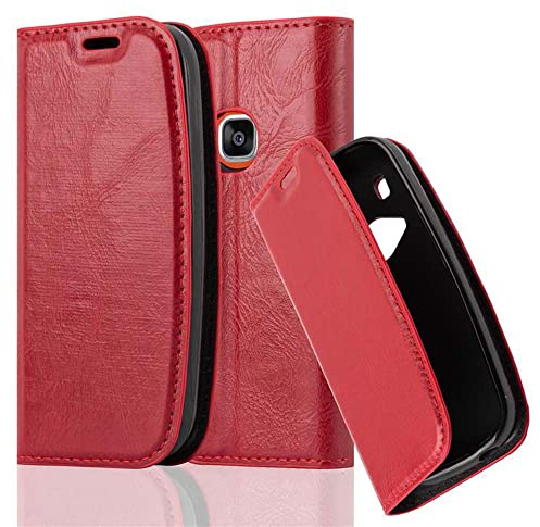 cadorabo Coque pour Nokia 3310 en Rouge DE Pomme - Housse Protection avec Fermoire Magnétique, Stand Horizontal et Fente Carte - Portefeuille Etui Poche Folio Case Cover