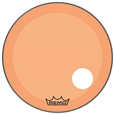 Remo Schlagzeugfell Colortone Powerstroke 3 Clear Orange – Vorgestanztes 5 Loch – 26″ – P3-1326-CT-OGOH