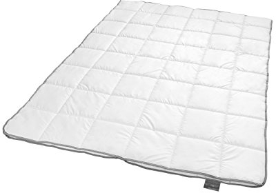 Traumnacht TopCool 4-Jahreszeiten Steppbett, mit Druckknöpfen, für den Winter und Sommer, 200 x 200 cm, Öko Tex zertifiziert, entwickelt in Deutschland
