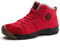 Axcone Winterschuhe Damen Herren Warm Gefüttert wasserdicht Winterschuhe Winter Outdoor Boots Wanderstiefel Stiefel Unisex - Rot 37EU
