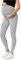 Be Mammy Lange Umstandsleggings aus Baumwolle Leggings für Schwangere Umstands Leggings Schwangerschafts Unterhosen mit Hoher Bund Weich und Elastisch BE20-230 (Melange, S)