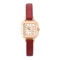 Damen-Quarzuhren, modische Damen-Armbanduhr, analog, Polyurethan-Armband (#02)