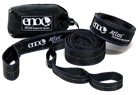 ENO Eagles Nest Outfitters Atlas Sangles pour hamac avec Sac de Rangement, capacité de Charge de 180 kg, 2,7 m x 2-3,8 cm
