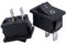 mxuteuk 5Stück Mini Wippschalter 230V EIN/AUS Kippschalter SPST Eingebettet Boot Wippschalter 2Pin AC 250V 6A 125V 10A Schwarz Rechteck Wippschalter Button für Auto KFZ Boot Haushaltsgeräte MXU1-1-101