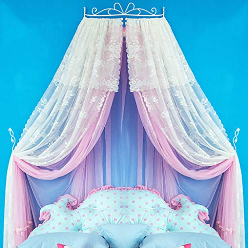 HC&WT Kinder Prinzessin moskitonetz, Bett Baldachin Spitze Kinder Spielen lesen Canopy Zelt Netting vorhänge Verhindern, DASS Fehler in-E 180x200cm(71x79inch)