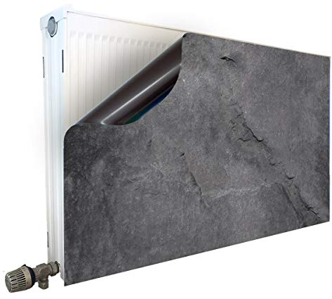 Smagnon Magnet Heizkörperverkleidung Heizkörperabdeckung Heizung Schutz Motiv Beton-Look, Heizkörper Höhe:30 cm, Heizkörper Länge:120 cm