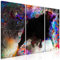 decomonkey Bilder Abstrakt Stier 135x90 cm 3 Teilig Wandbild Groß Leinwandbild XXL Deko Wohnzimmer Schlafzimmer Büro Wanddeko Leinwand Pictures For Wall Poster Wall Painting Bunt Tiere