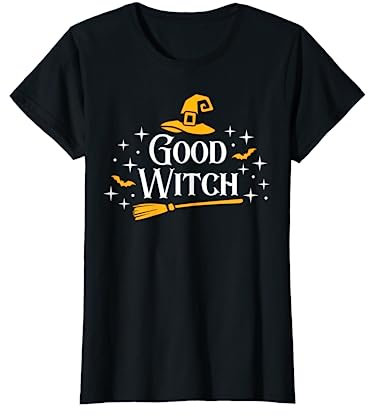 Good Witch TShirt Witchcraft Hat Salem Broom Club Funny Cute T-Shirt