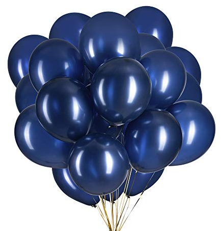 ZYOOO Luftballons Marineblau - Dunkelblau Luftballons - 12 Zoll Ballons - 50 Stück