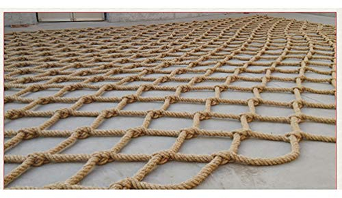 bandezid Kletternetz, Hanfnetz, Kindersicherheitsnetz, Fallschutz, Zaunnetz, Decken-Dekonete, Klettergerüst-Netz-Dekoration, Netz-Hanfseil, 1 x 5 m