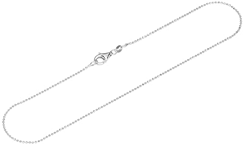 NKlaus Fusskette 925 Sterling Silber 26cm Kugelkette diamantiert Damen Fusskettchen Neu 12448