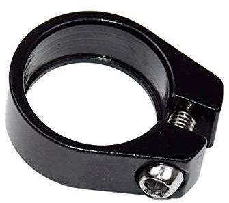 Kripyery Fahrrad-Sattelstützenklemme, 25,4 mm/28,6 mm/31,8 mm, Aluminiumlegierung, Sattelrohr-Clip, Schnellspanner-Sattelstütze für Mountainbike, schwarz, 28,6 mm