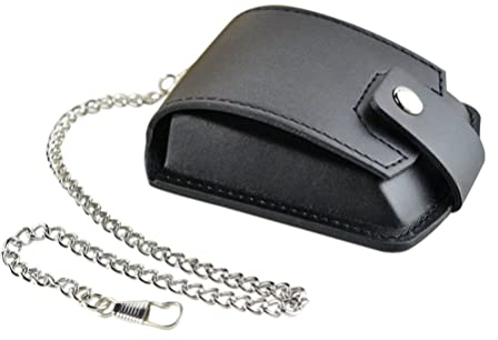 Hemobllo Taschenuhren Etui aus Leder, Gürteltasche Etui, Vintage Taschenuhrenhalter Schützende Taschenuhr-Aufbewahrungstasche Mit Kette Tragbare Taschenuhrentasche