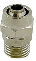 Raccordo Pneumatico a Calzamento Tubo da 10mm e Filetto Gas Maschio 1/4” - Conf. 15 pezzi
