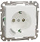Schneider Electric Merten connected Schuko-Steckdose, Smart Home WiFi Steckdose, 16A, System M, Alexa, Google Home, aktivweiss glänzend, Artikelnummer MEG2380-0325