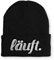 tshirtladen läuft Statement Wintermütze Beane Mütze für Damen und Herren, Farbe: Black