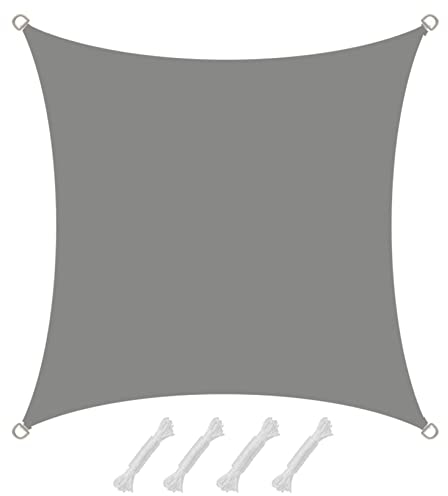 AMANKA 98% UV Schutz: Sonnensegel 2x2m Wasserdicht - Sonnensegel für die Terrasse Segeltuch Sonnenschutz Schattenspender Garten Sonnenschutz Sonnensegel Outdoor Sonnensegel Balkon Segel für Terrasse