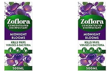 Zoflora Midnight Blooms Concentrated Multipurpose Disinfectant 500ml (Pack of 2)