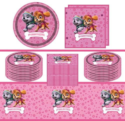 Geburtstag party set,Geburtstagsdeko,Geburtstag Teller Tischdecke Serviette,Geeignet für 20 Personen (B)