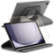ebestStar - Funda para Samsung Galaxy Tab A9+ (2023) SM-X210, Carcasa Capa Giratoria, 360 Protectora, Cuero PU Soporte, Gris + Cristal Templado