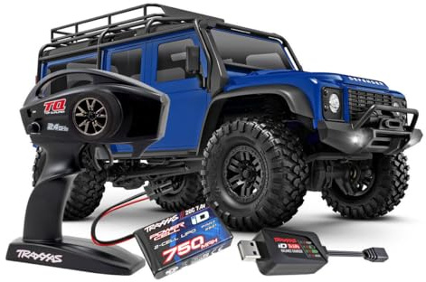 TRAXXAS TRX-4M blau 1/18 4x4 LD Land Rover Defender Scale Crawler inkl. Akku Lader 4WD RTR