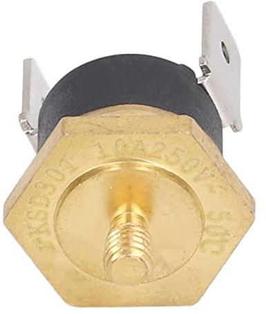 Ksd301 Kupfer-Thermostat-Temperatur für M4-Gewinde 250 V 5 Stück Bimetallkopf-Temperaturthermostat Temperaturregler Thermostatregler (150℃)