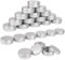 24 Piezas Aluminio Latas 25ml Tarros de Aluminio con Tapa Rosca, Latas de Aluminio Viaje, Tarros Cosméticos Vacios para Velas, Bálsamos, Cosméticos